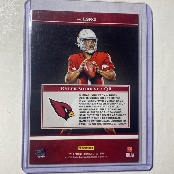 2019 Donruss Kyler Murray Elite Series Rookie ESR-2 - Picture 3 of 3